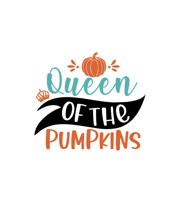 Queen of the pumpkins minta fehér pólón
