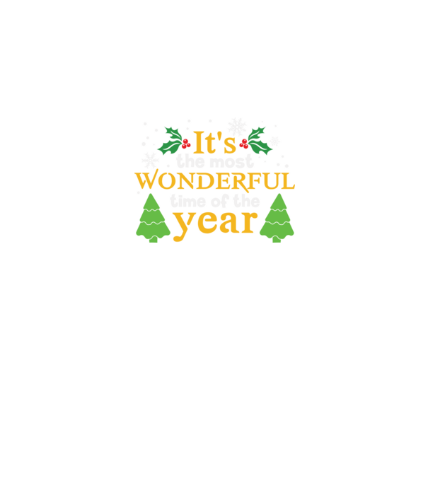 It's most wonderful time minta fekete pólón