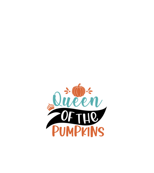 Queen of the pumpkins minta fehér pólón
