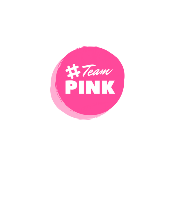 Team Pink minta világos rózsaszín pólón
