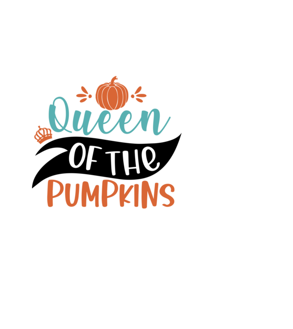 Queen of the pumpkins minta világoskék pólón