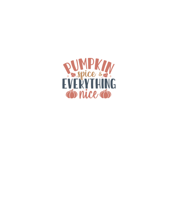 Pumpkin spice everything nice minta királykék pólón