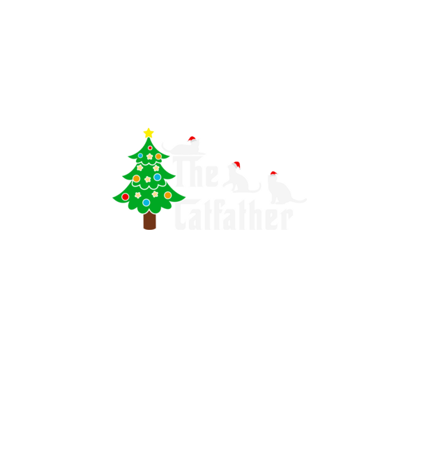 The catfather minta fekete pólón