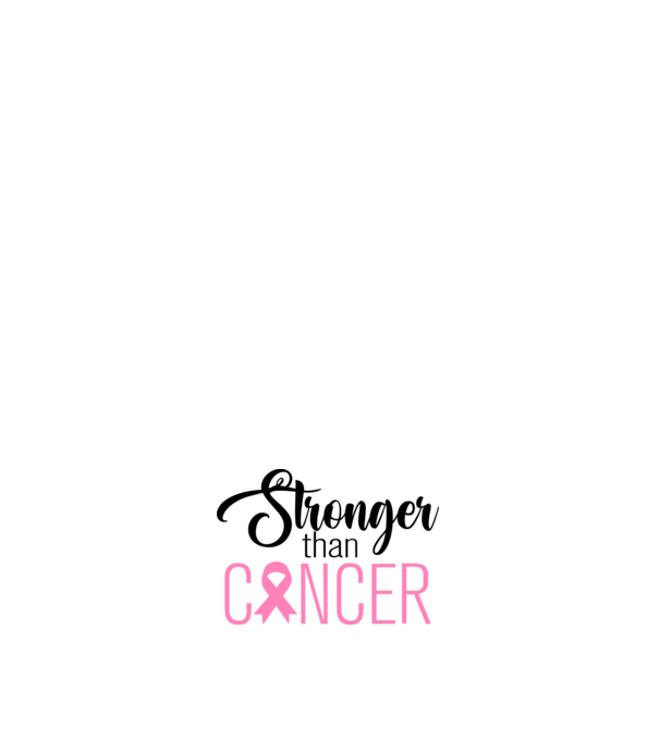 Stronger than Cancer minta fehér pólón