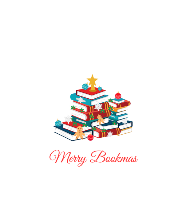 Merry bookmas minta fekete pólón