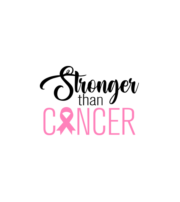 Stronger than Cancer minta fehér pólón