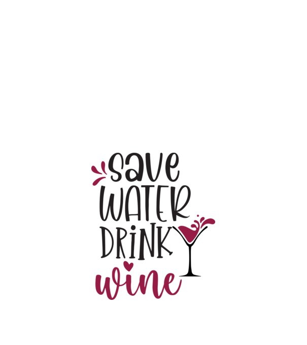 Save water drink wine minta homokszín pólón