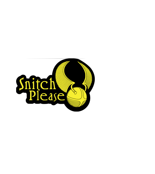 snitch please minta fekete pólón