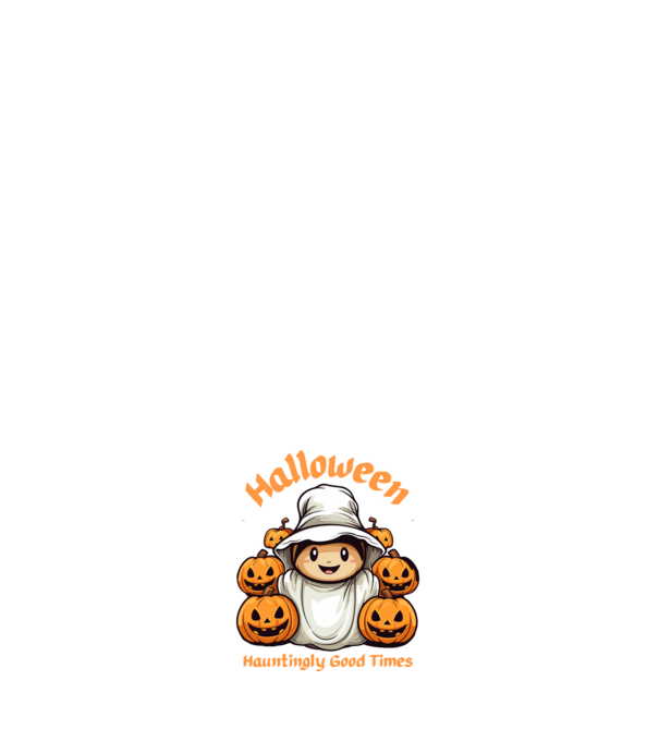 Halloween minta fehér pólón