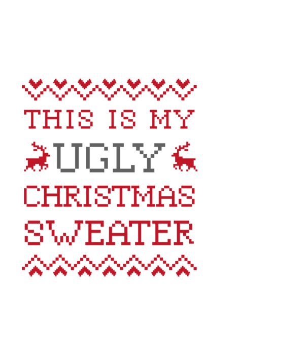 This Is My Ugly minta fekete pólón