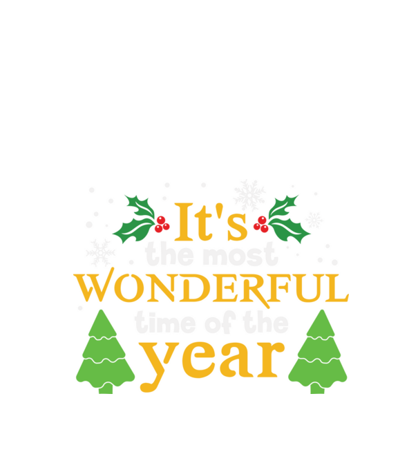 It's most wonderful time minta fekete pólón