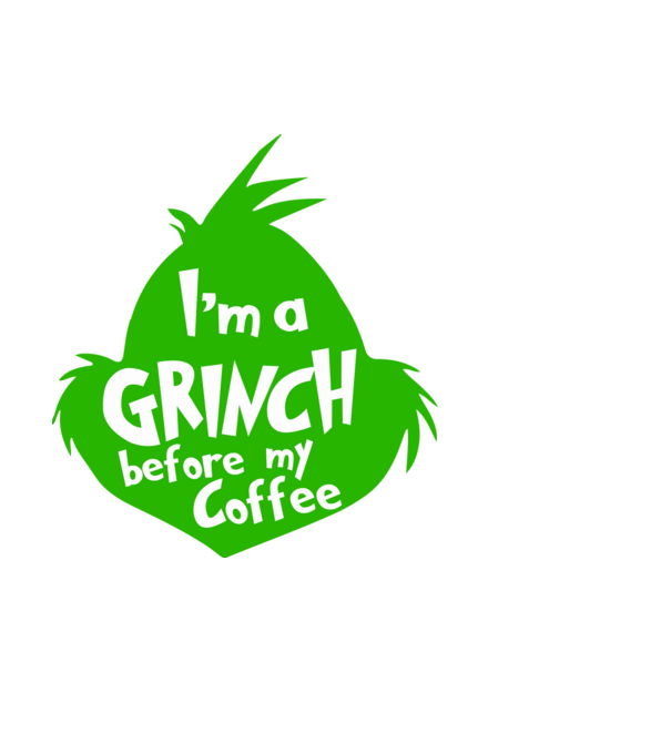 I'am a grinch before coffee minta világoskék pólón