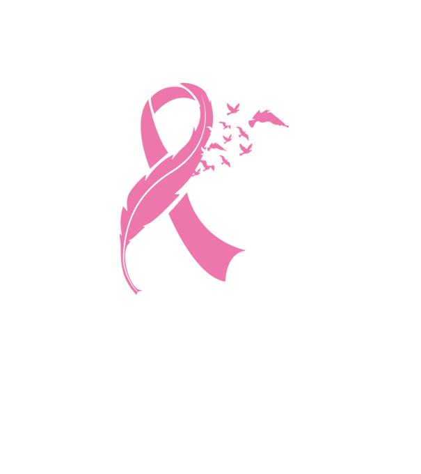 Pink Ribbon minta fehér pólón