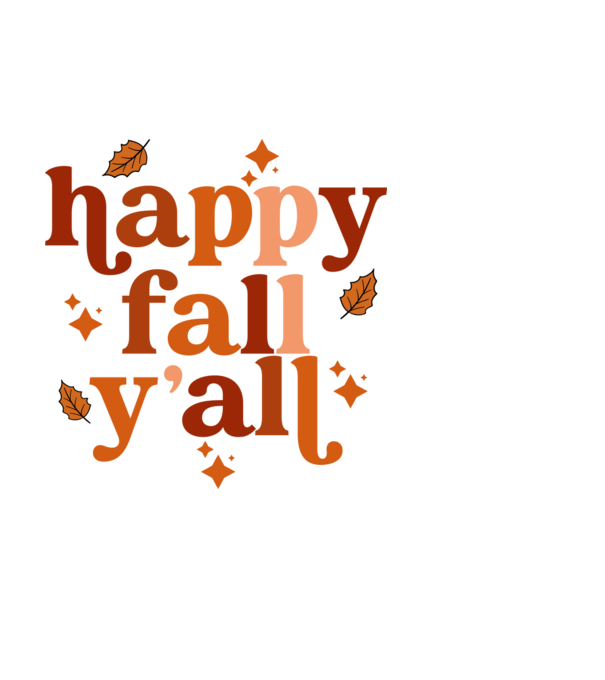 Happy fall yall minta fehér pólón