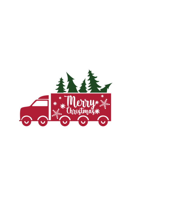 Christmas truck minta fekete pólón