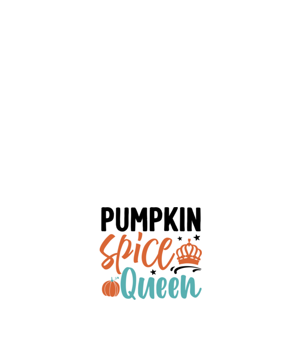 Pumpkin spice queen minta fehér pólón