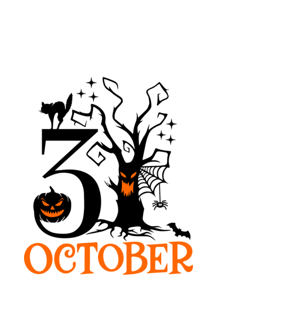 31ST OCTOBER CAT minta világoskék pólón