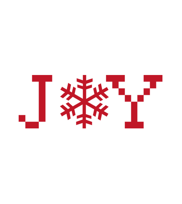 Joy minta fehér pólón