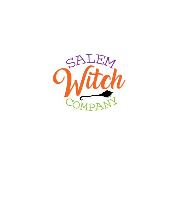 Salem Witch Company minta fehér pólón