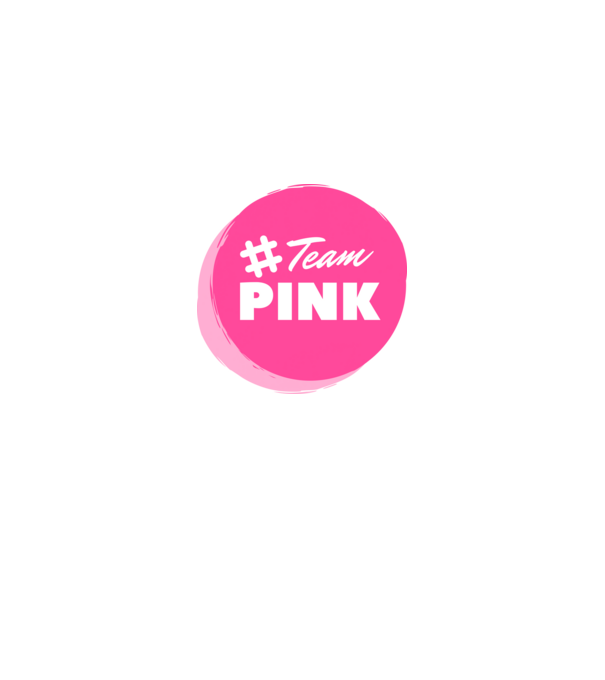 Team Pink minta királykék pólón