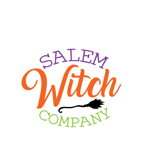 Salem Witch Company minta fehér pólón
