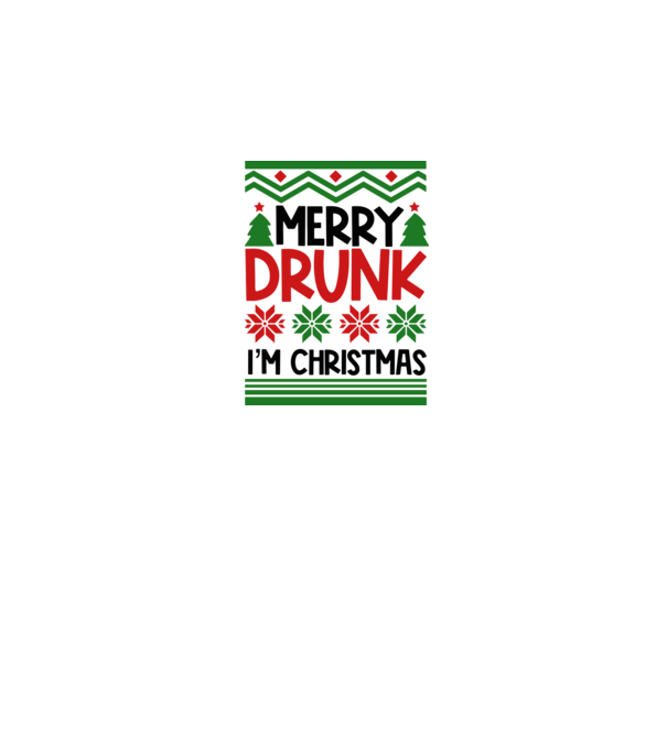 Merry Drunk I'm Christmas minta szürke pólón