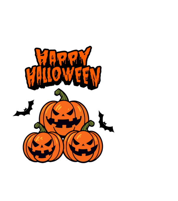 Happy Halloween minta fekete pólón