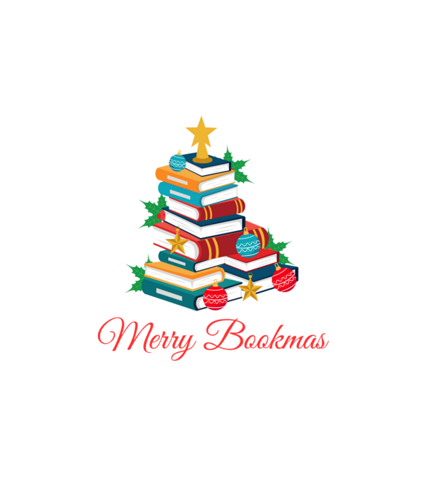 Merry bookmas minta fehér pólón