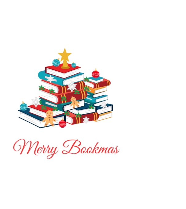 Merry bookmas minta fekete pólón