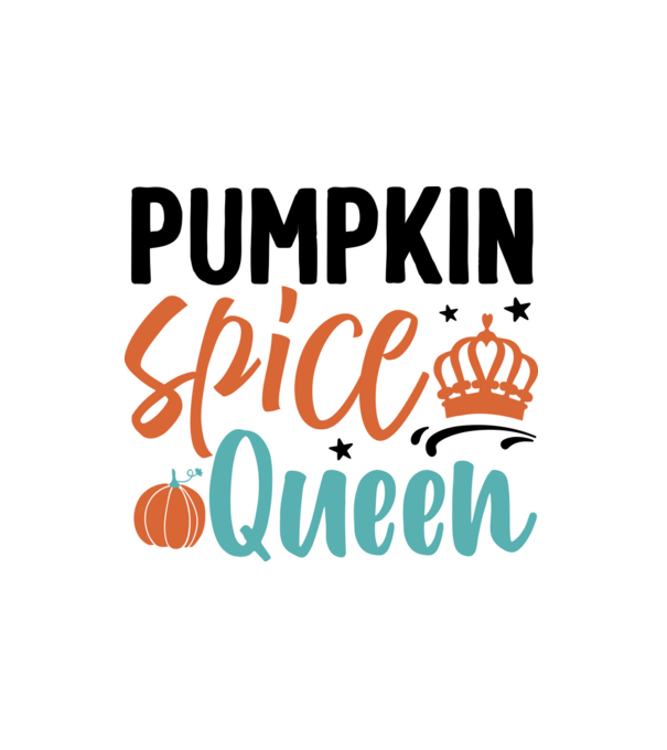 Pumpkin spice queen minta fehér pólón