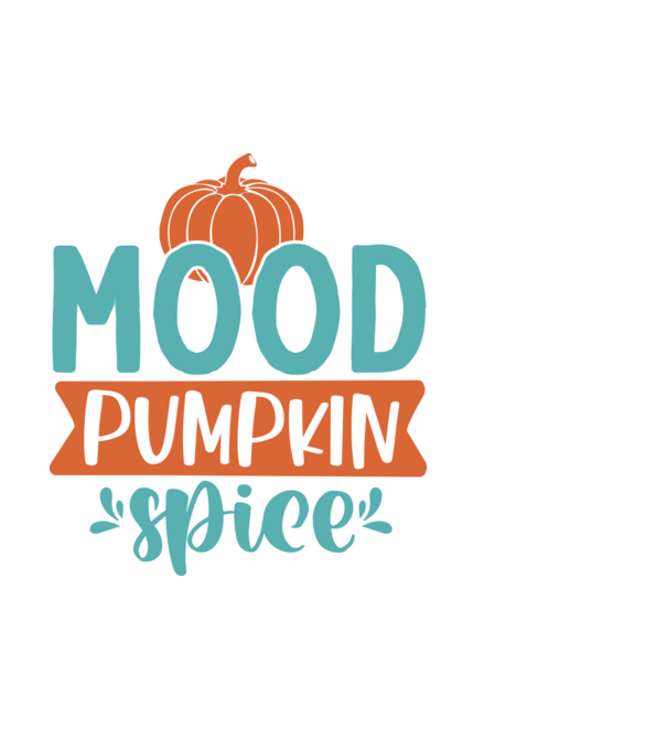 Mood pumpkin spice minta fehér pólón