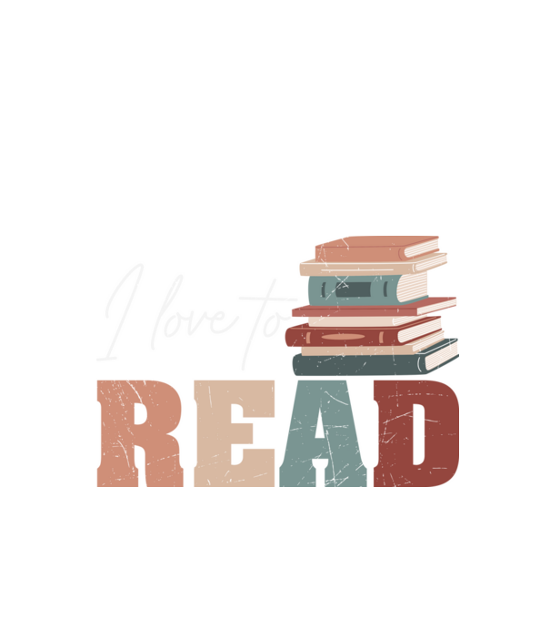 I love to Read minta fekete pólón