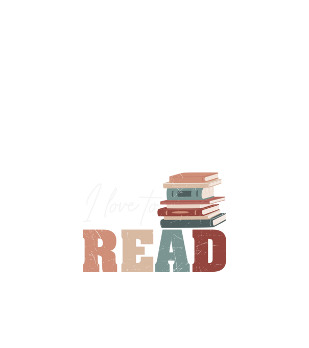 I love to Read minta fekete pólón