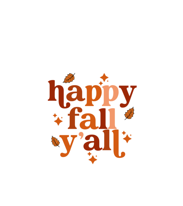 Happy fall yall minta fehér pólón