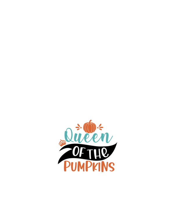 Queen of the pumpkins minta világos rózsaszín pólón