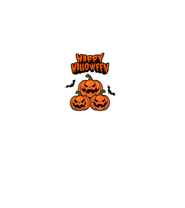 Happy Halloween minta szürke pólón