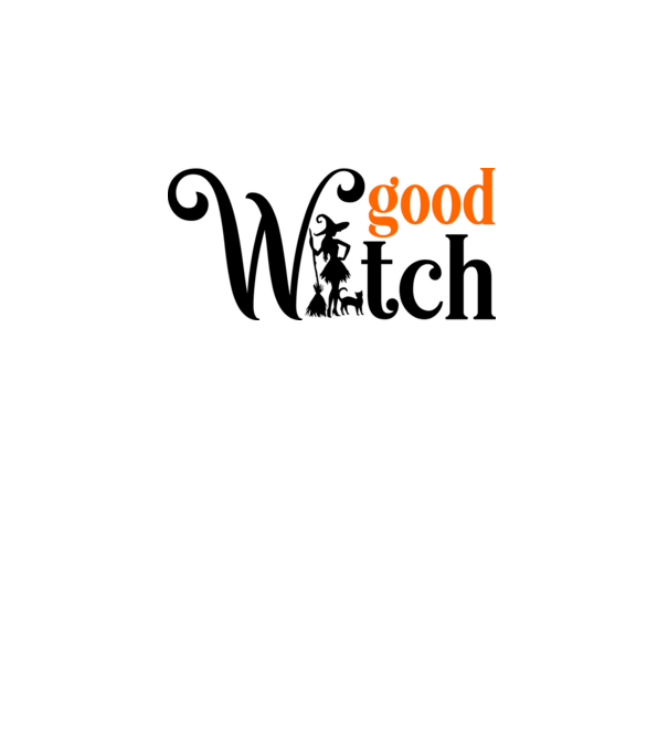 GOOD WITCH minta világos rózsaszín pólón
