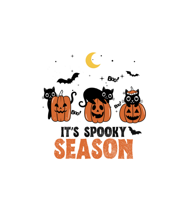 Spooky Season minta fehér pólón