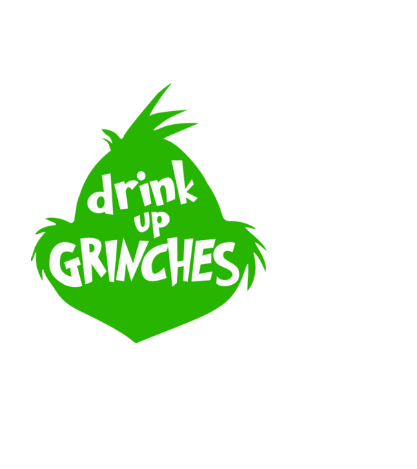 drink up grinches minta fehér pólón