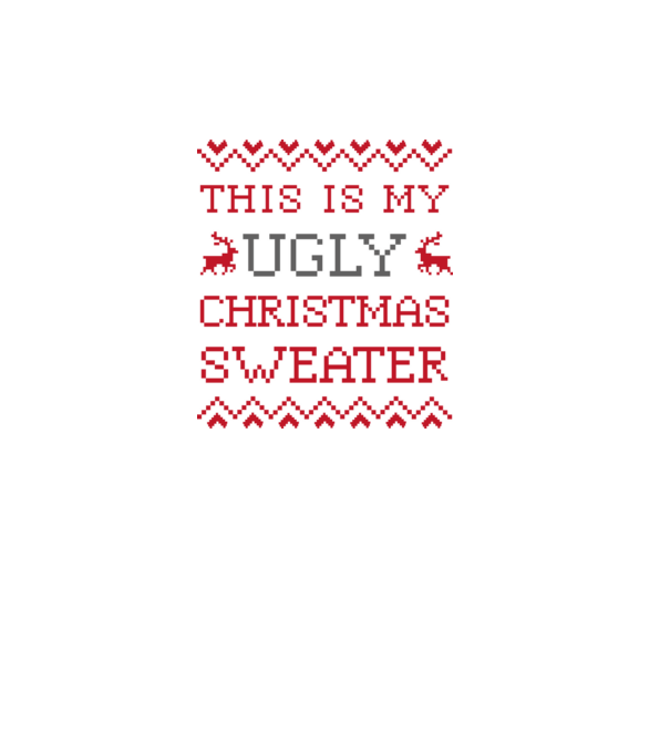 This Is My Ugly minta fekete pólón