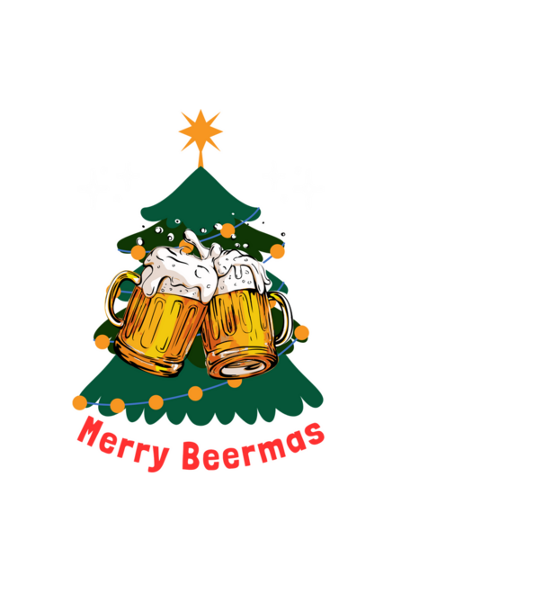 Merry Beermas minta fekete pólón