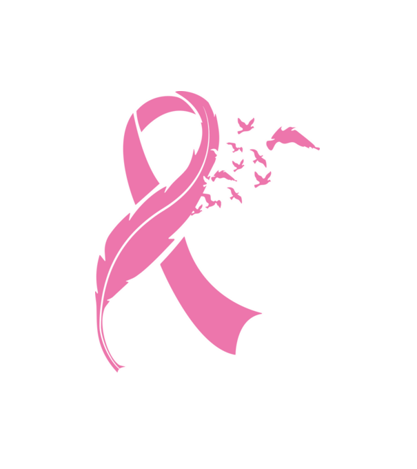 Pink Ribbon minta fehér pólón