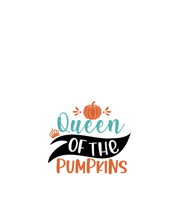 Queen of the pumpkins minta fehér pólón