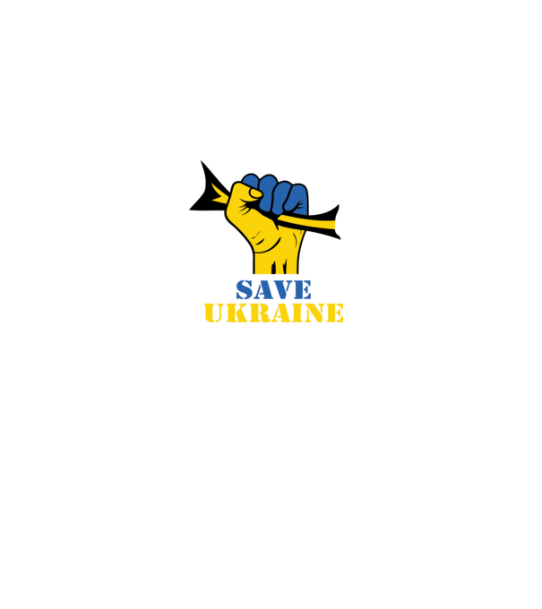 Save Ukraine minta fekete pólón