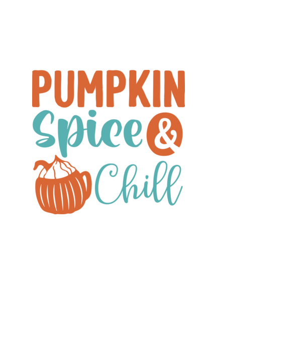 Pumpkin spice  chill minta fehér pólón