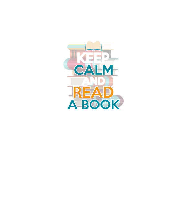Keep Calm and Read a Book minta homokszín pólón