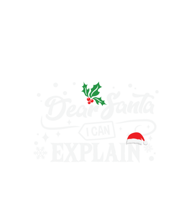 Dear Santa i can explain minta fekete pólón