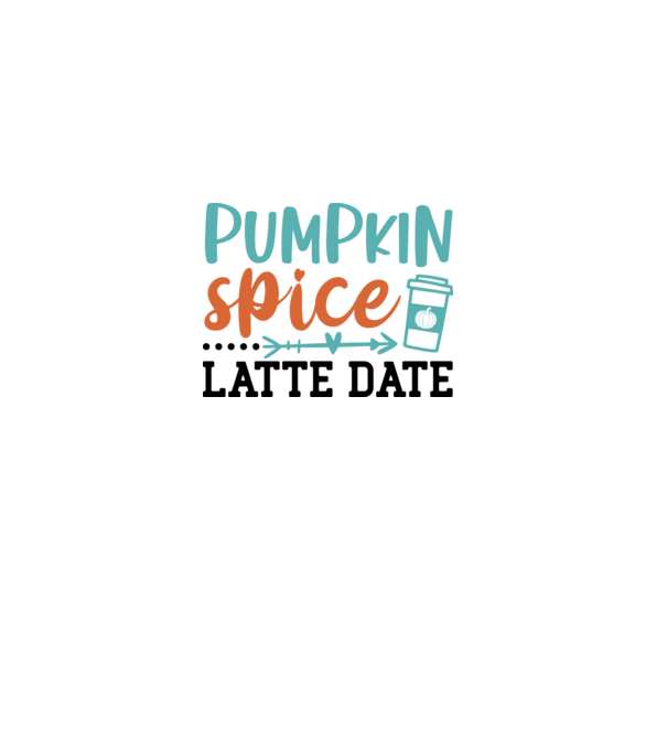 Pumpkin spice latte date minta fehér pólón