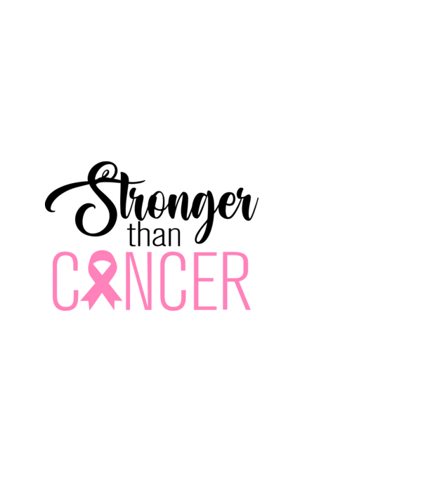 Stronger than Cancer minta fehér pólón