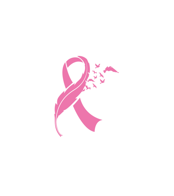 Pink Ribbon minta szürke pólón